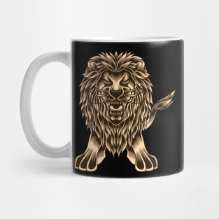 Artwork Illustration Cute And Scary Lion King Mug